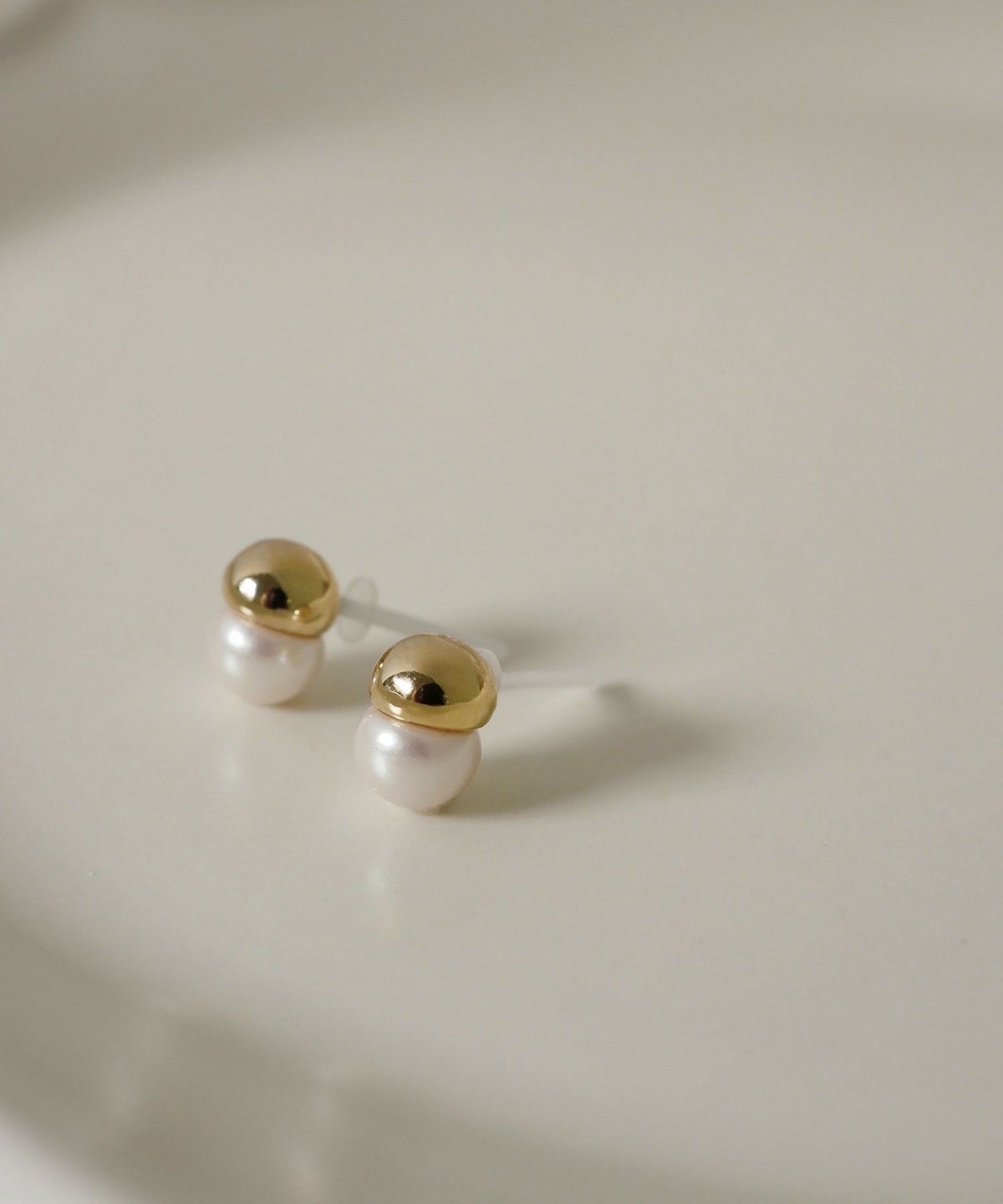 【web限定】ルミツインボールセラミックポストピアス【Lumirise】