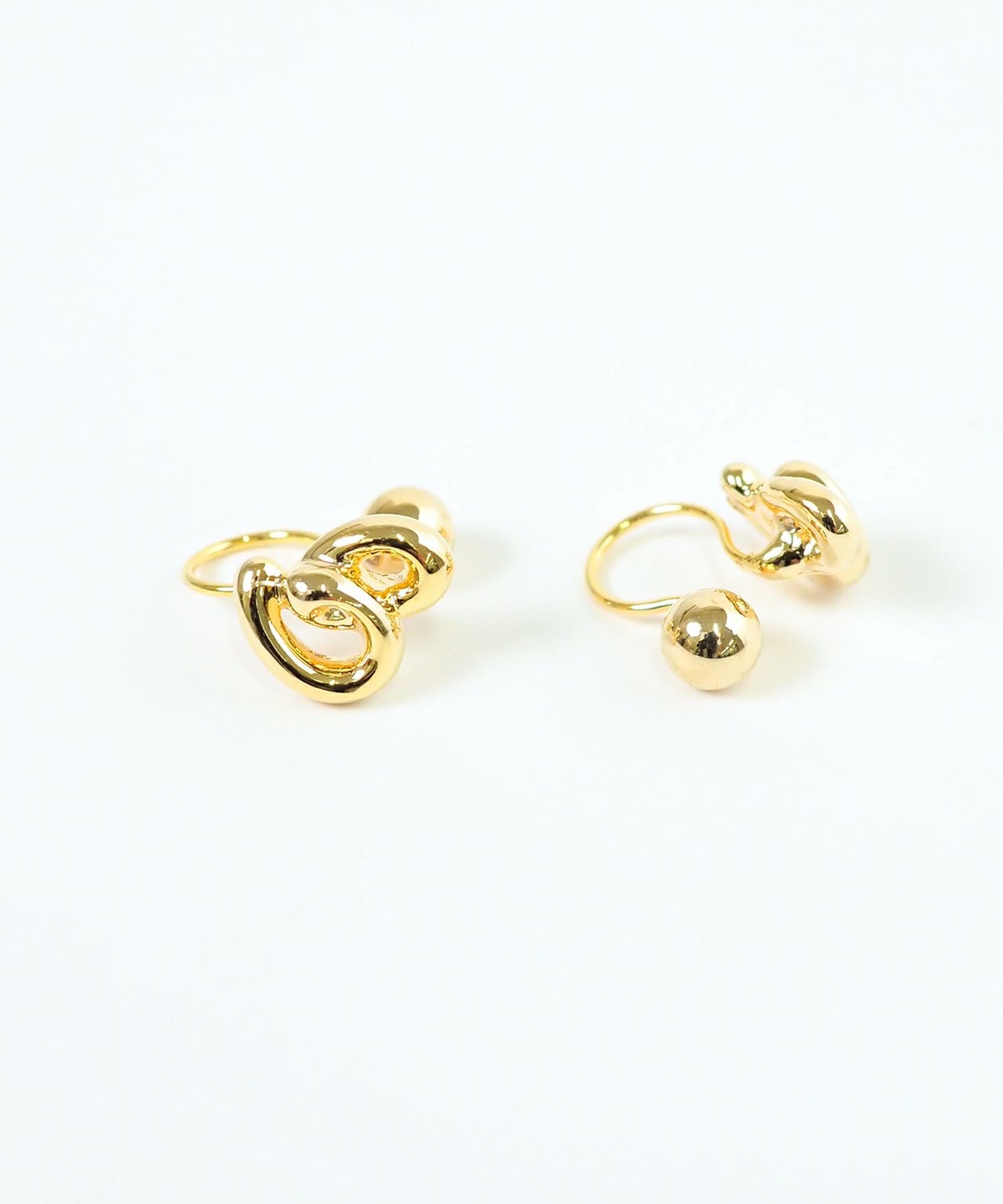 【web限定】ルミニュアンスリバーシブルノンホールイヤリング【Lumirise】