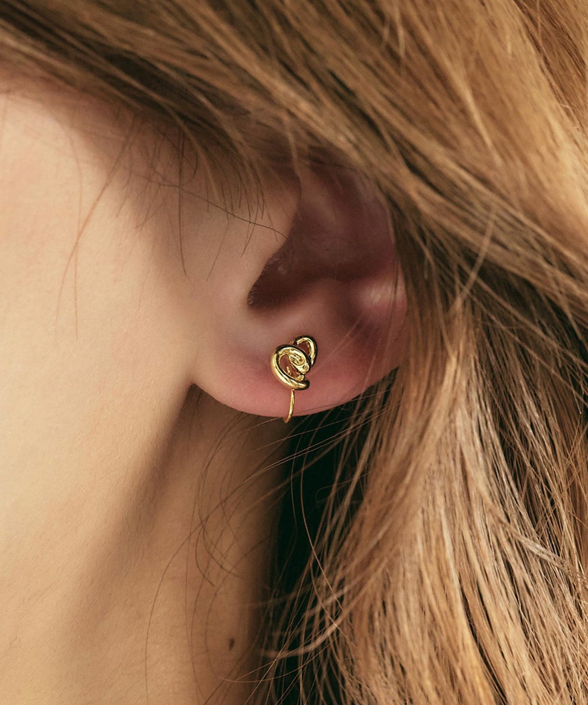 【web限定】ルミニュアンスリバーシブルノンホールイヤリング【Lumirise】