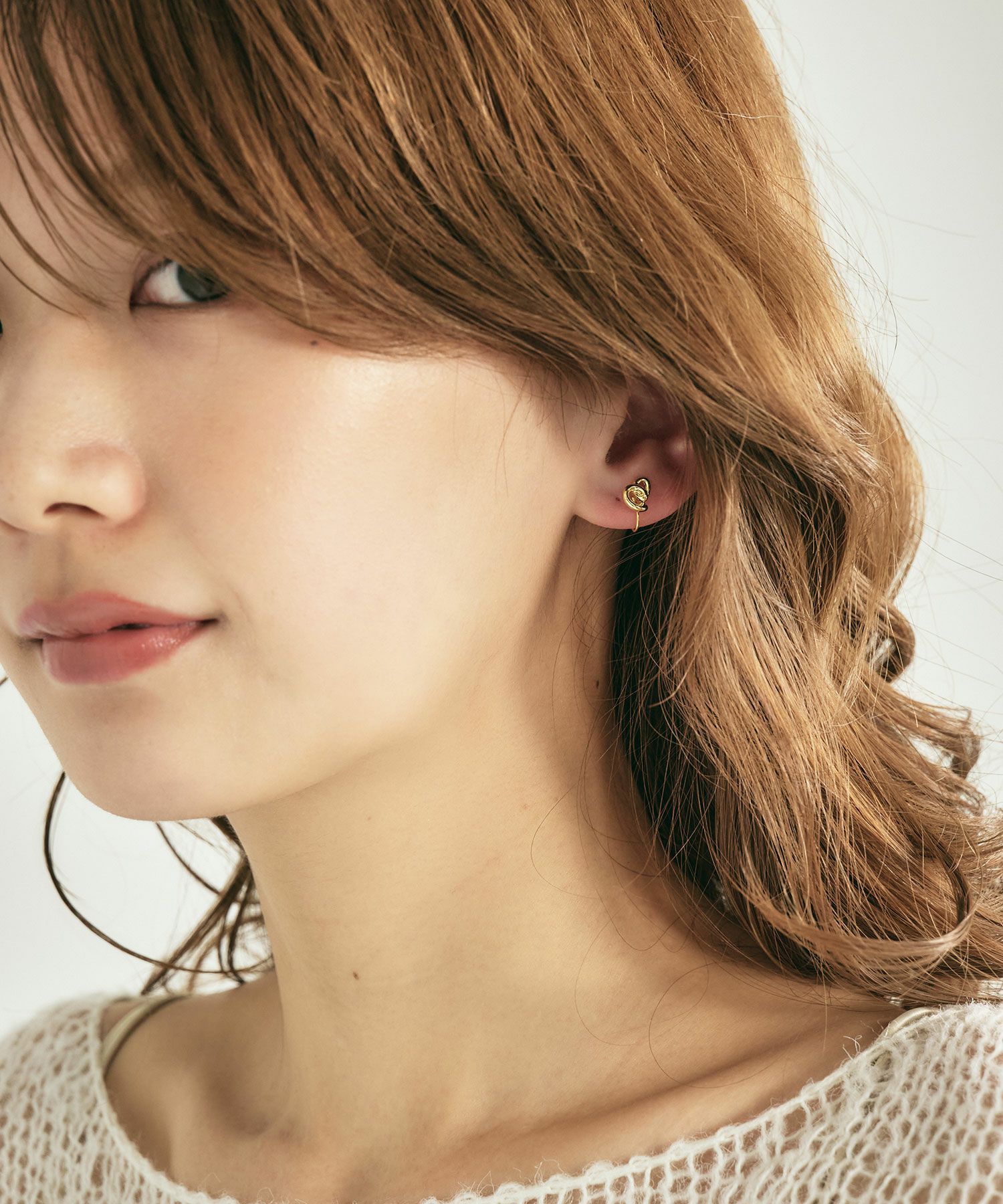 【web限定】ルミニュアンスリバーシブルノンホールイヤリング【Lumirise】