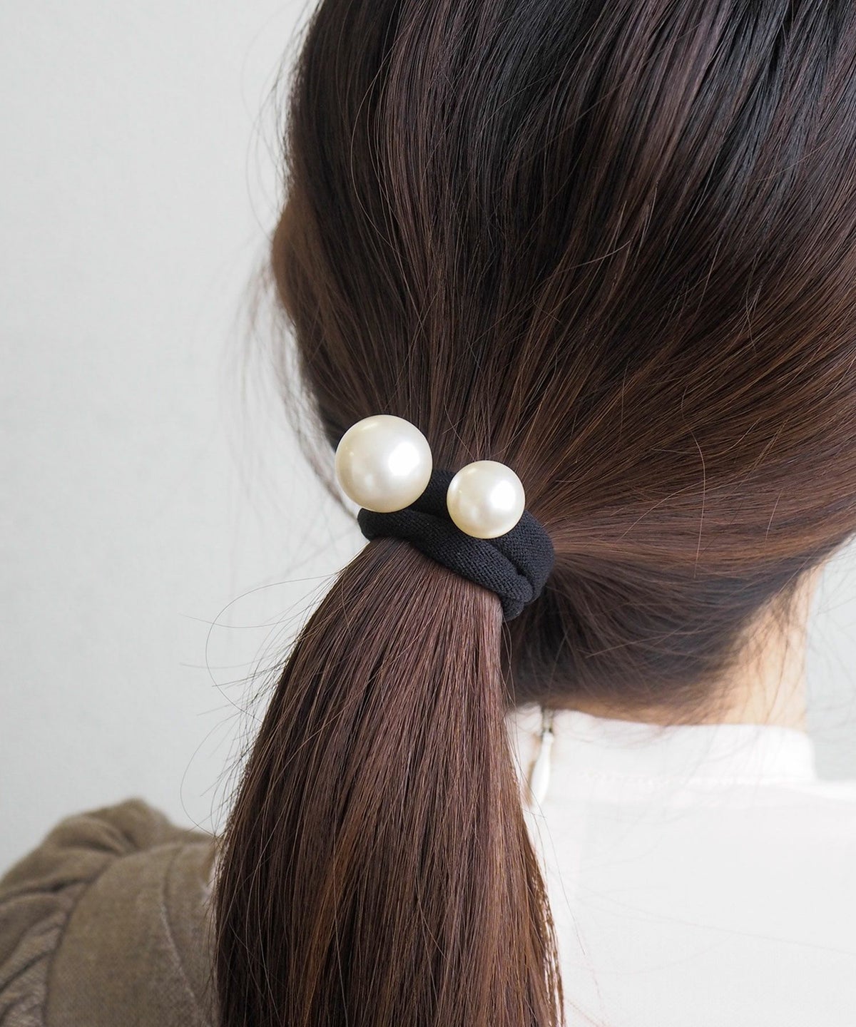 ダブルパールヘアポニー