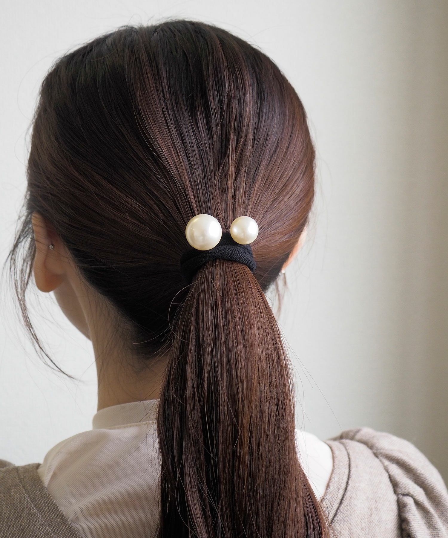 ダブルパールヘアポニー