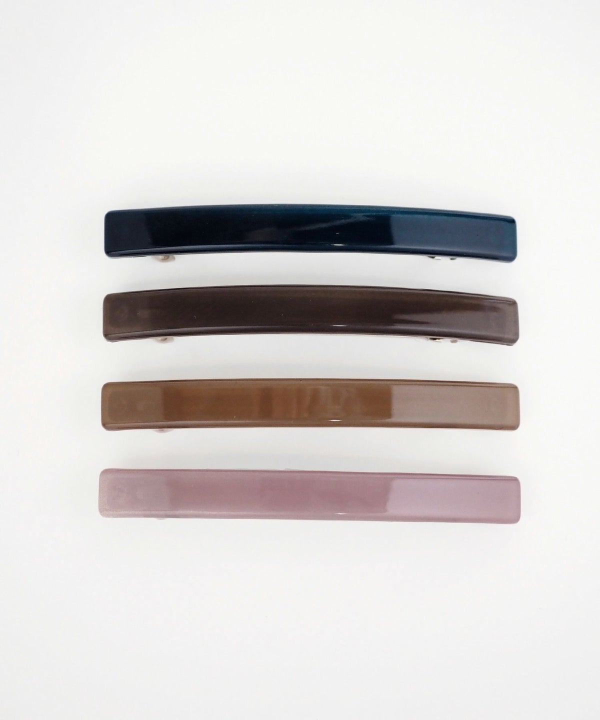 ピタッとズレないスリムスクエアバーバレッタ