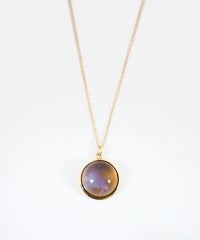 [SV925]ラウンドオーロラガラスネックレス【cucia】