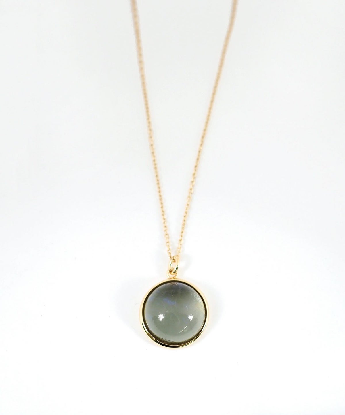 [SV925]ラウンドオーロラガラスネックレス【cucia】