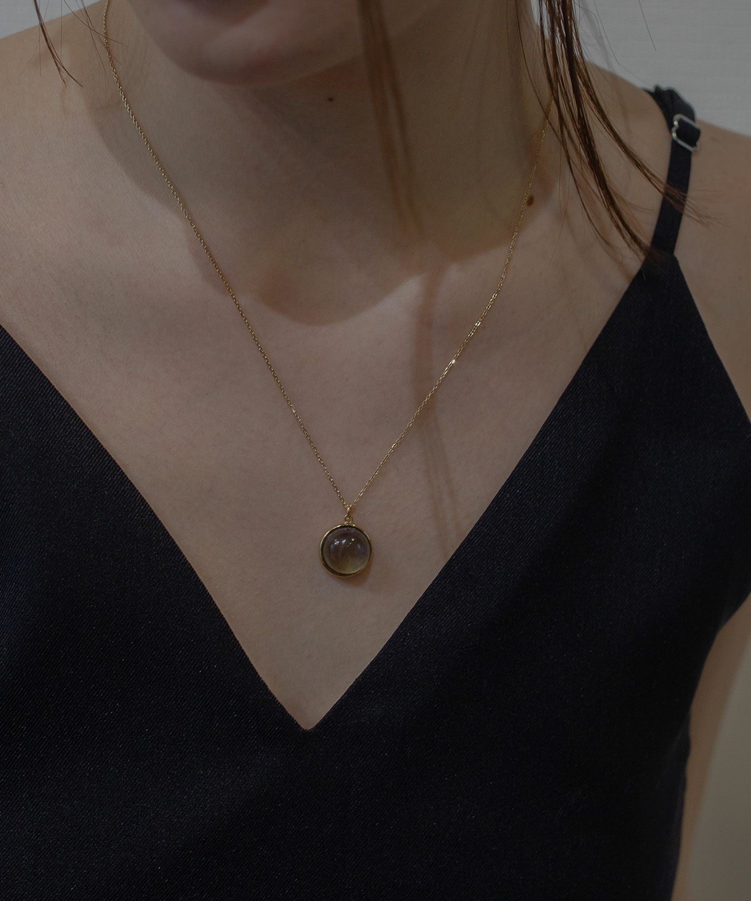 SV925]ラウンドオーロラガラスネックレス | 【公式】MUK ONLINE SHOP