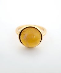 [SV925]ラウンドオーロラガラスリング【cucia】