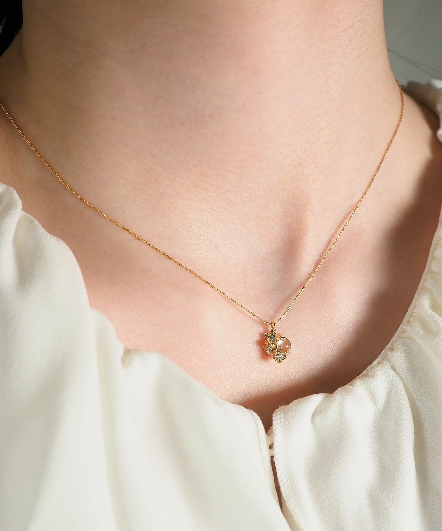 ナチュラルストーンブーケットネックレス【MUK Dreamy stone】