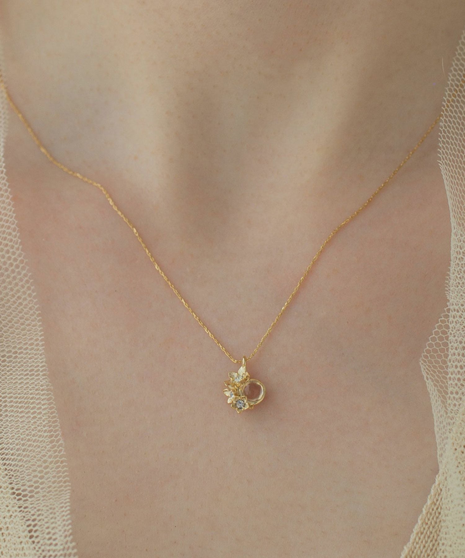 ナチュラルストーンブーケットネックレス【MUK Dreamy stone】