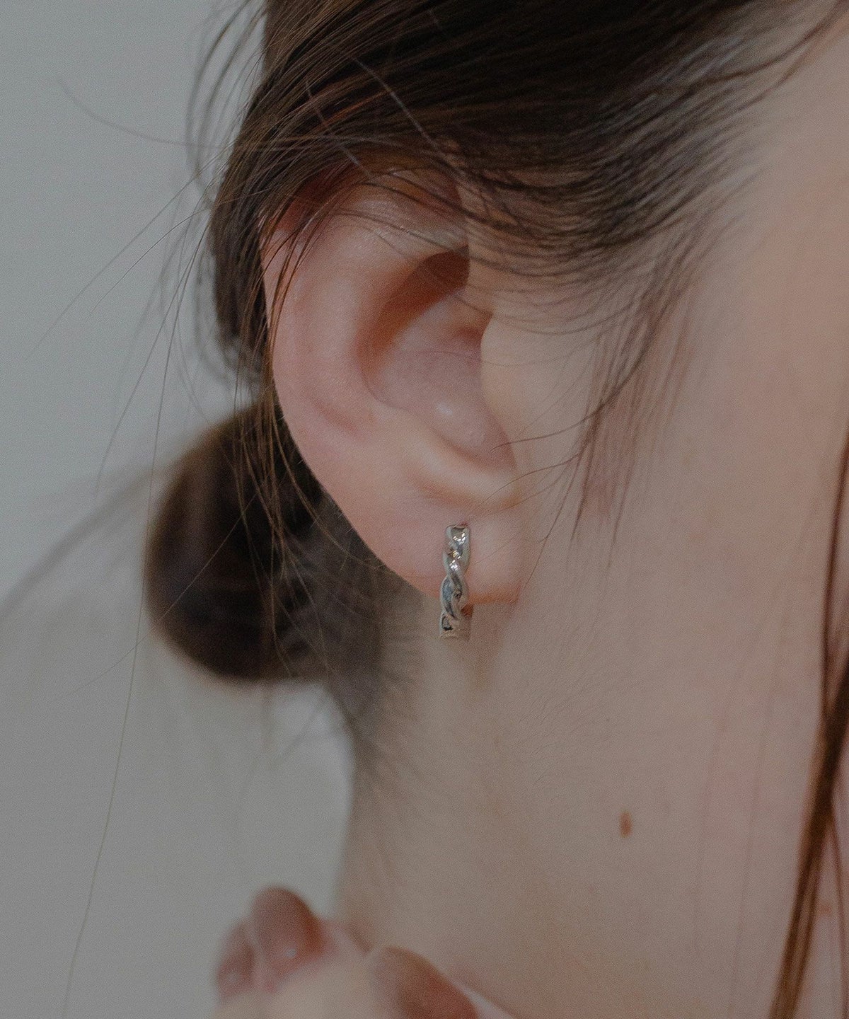 ツイストメタルセットサージカルステンレスポストピアス