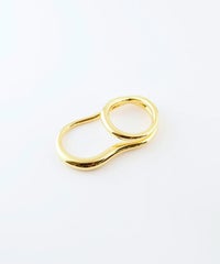 プランプメタルダブルリング