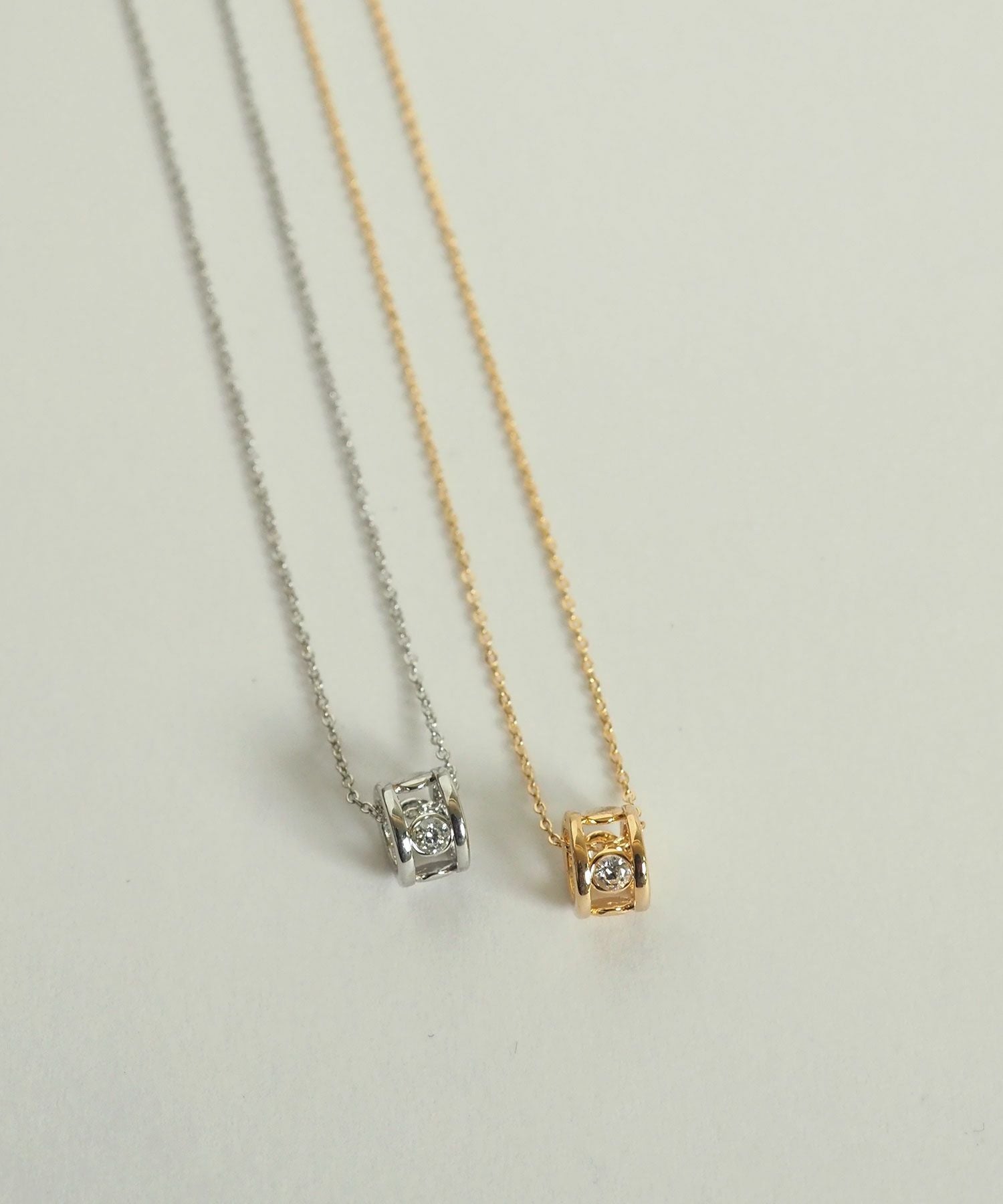 ジルコニアリングネックレス