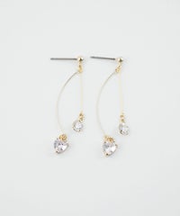 スイングキュービックチタンポストピアス