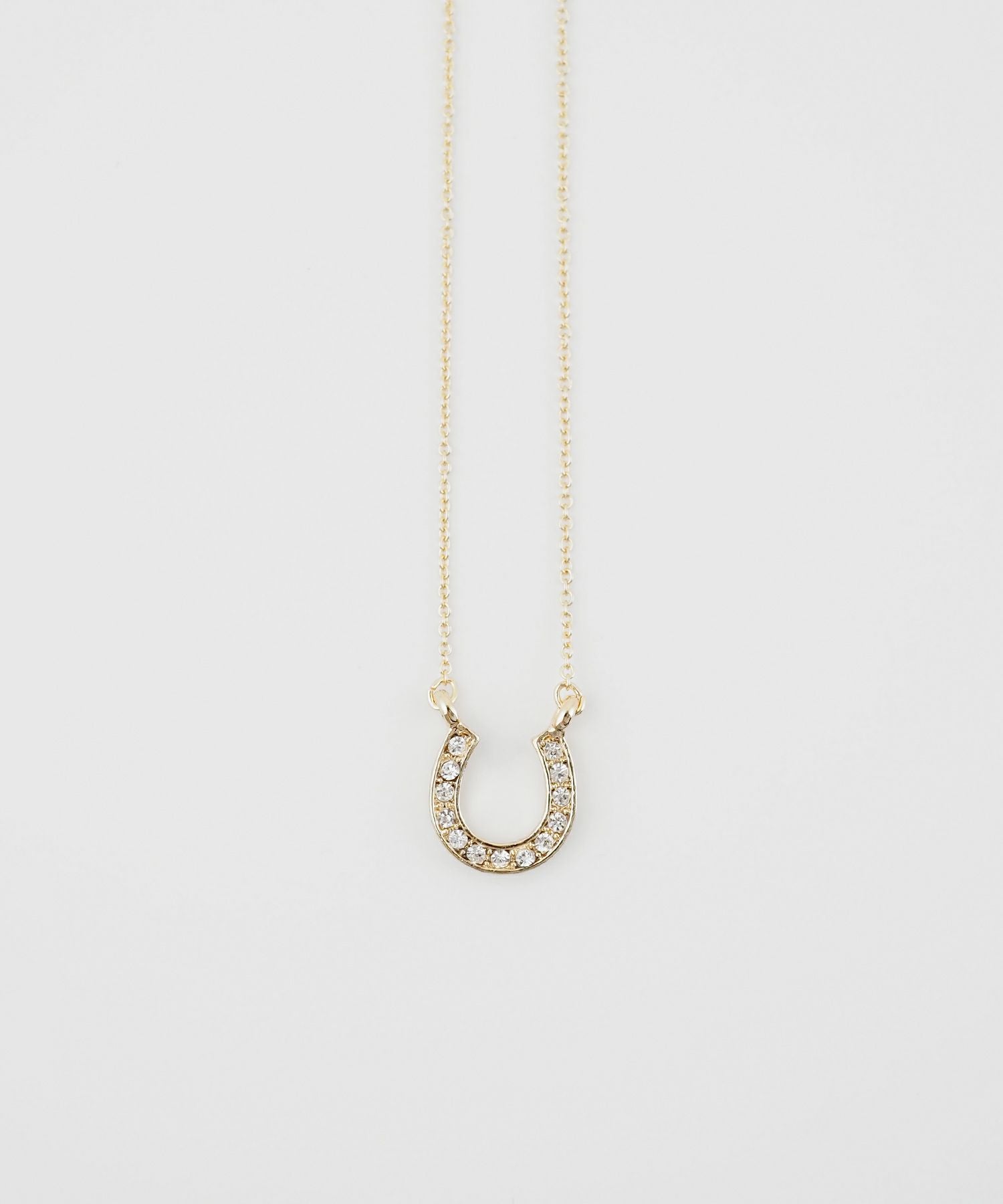 ビジューホースシュースライドネックレス