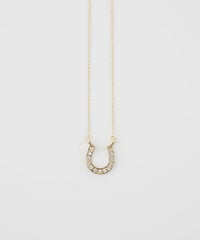 ビジューホースシュースライドネックレス