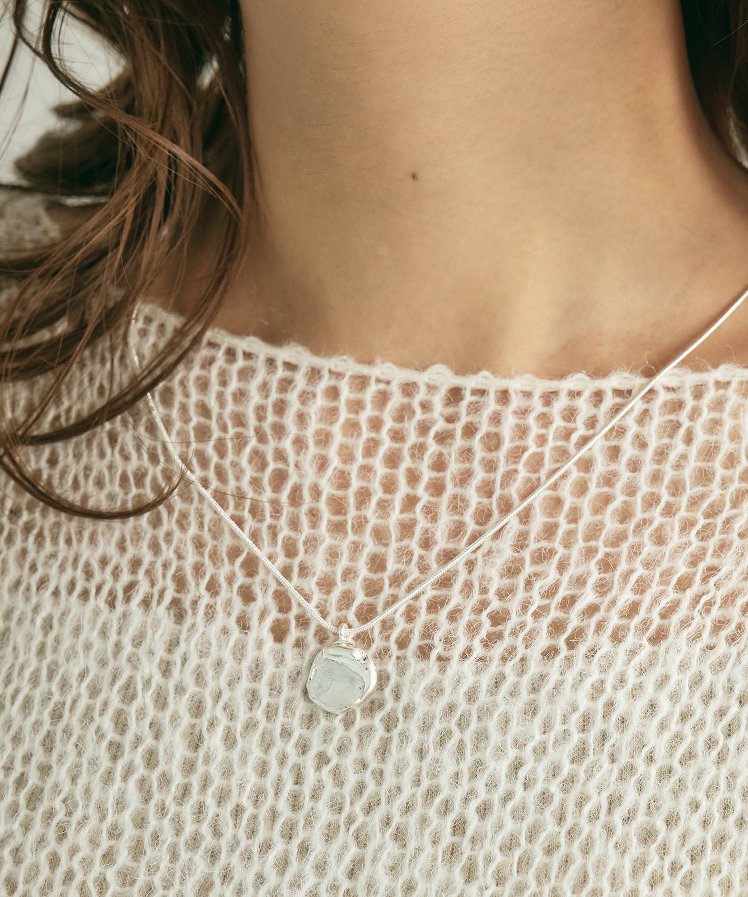 メタルワントップスライドロングネックレス