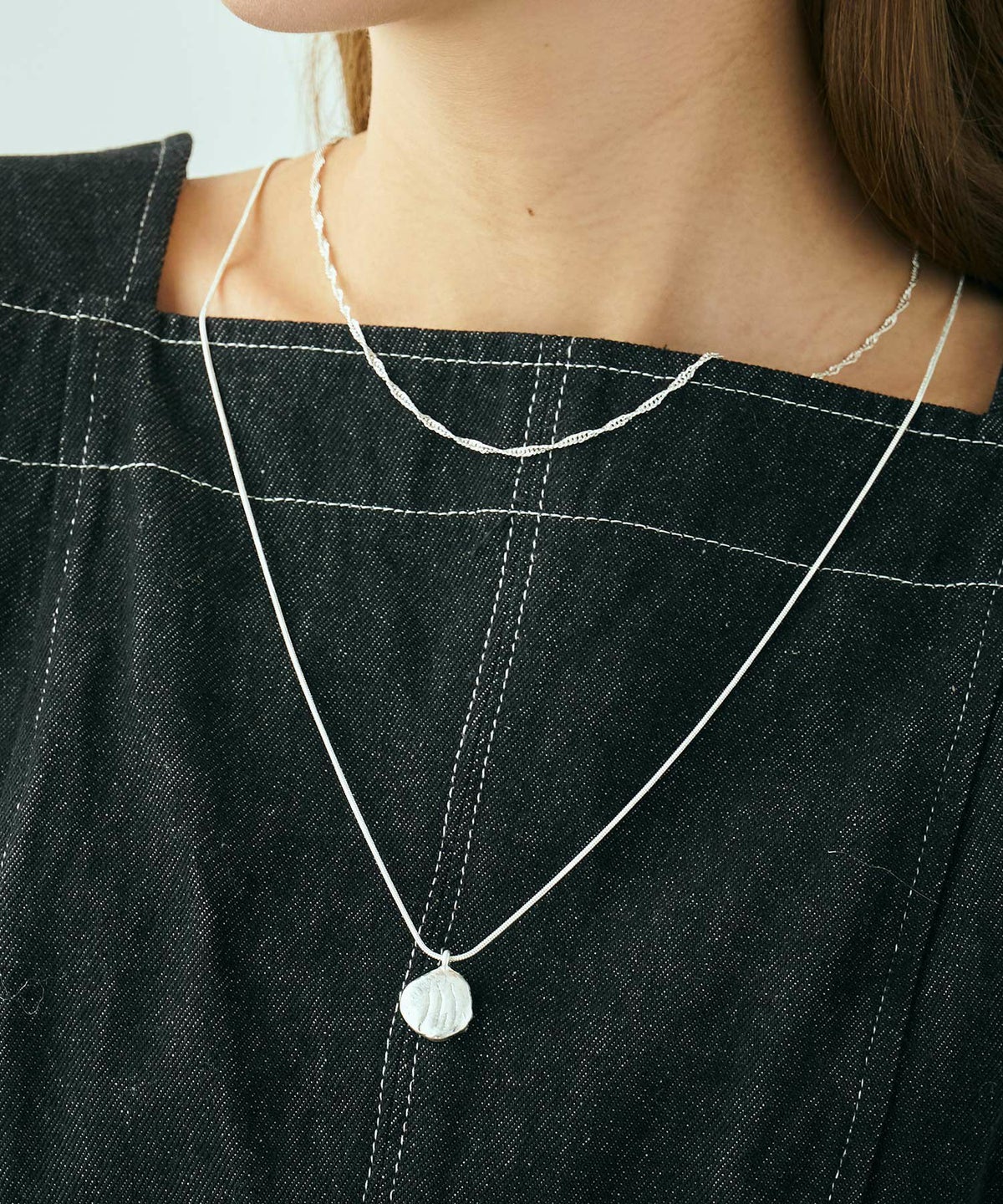 メタルワントップスライドロングネックレス