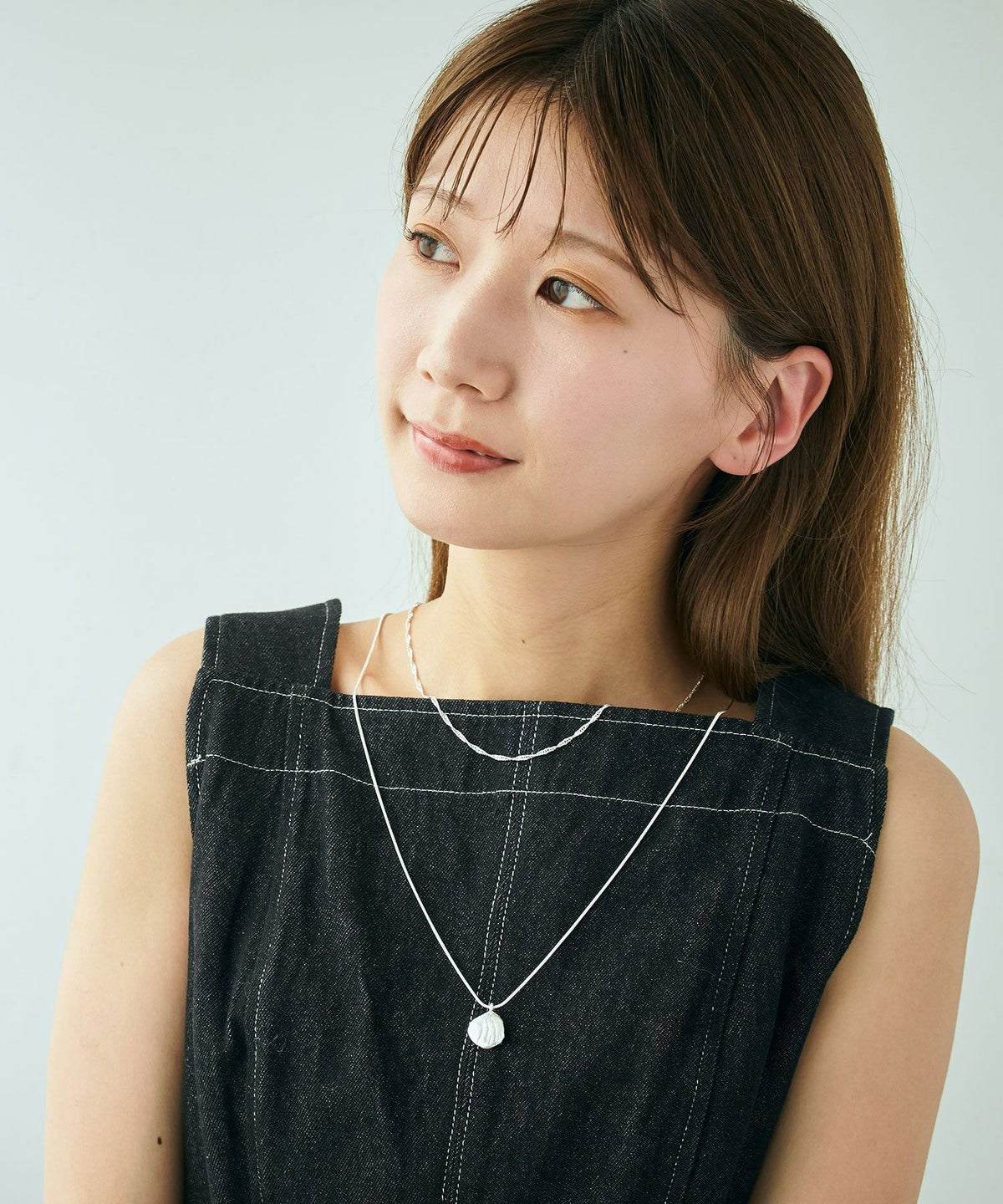 メタルワントップスライドロングネックレス