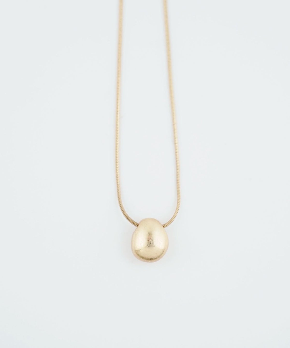 メタルビーンズスライドロングネックレス