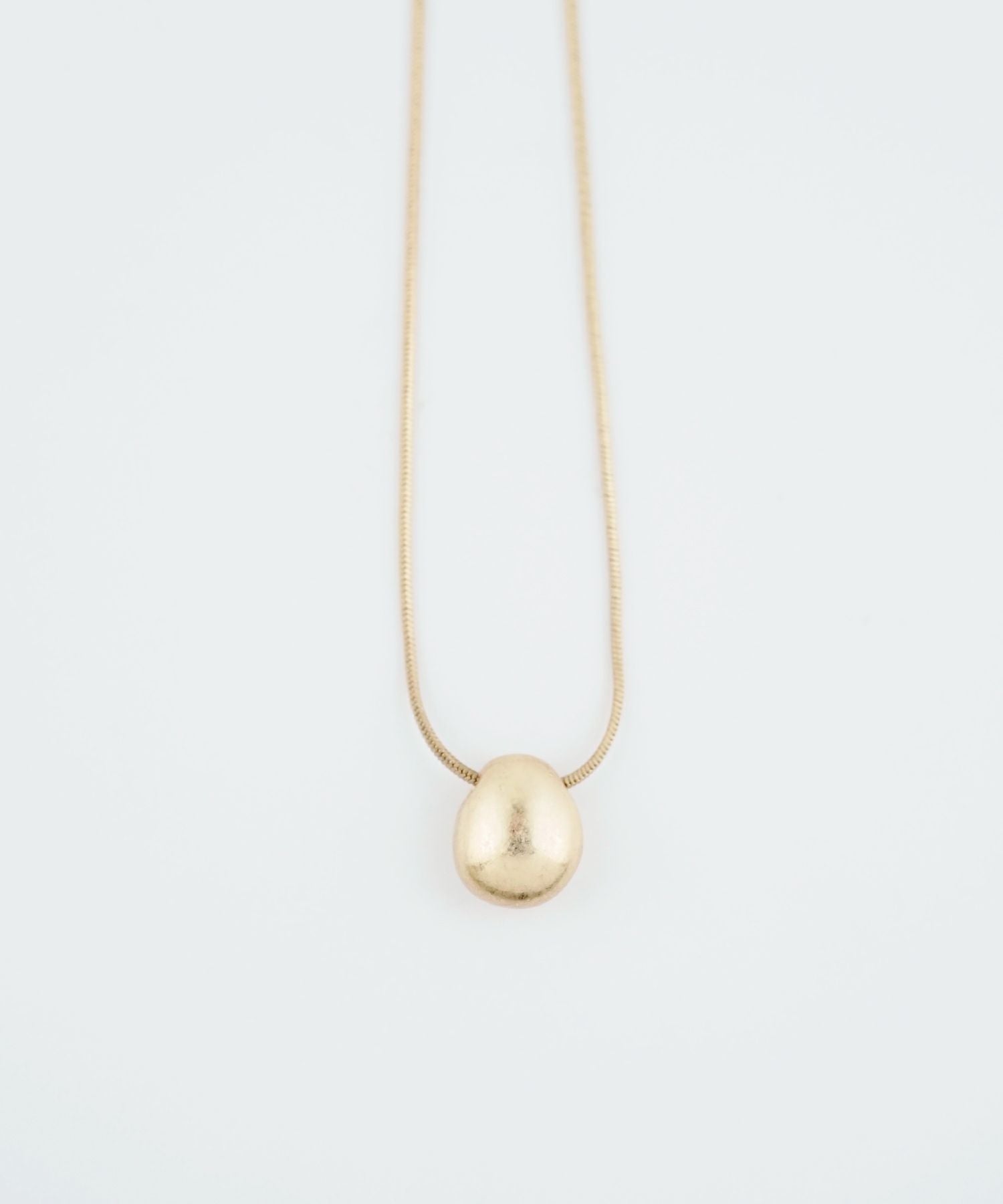 メタルビーンズスライドロングネックレス