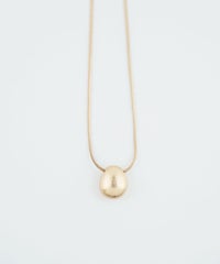 メタルビーンズスライドロングネックレス