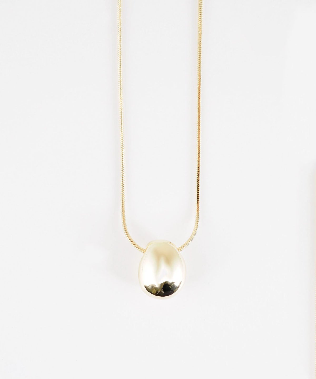 メタルビーンズスライドロングネックレス