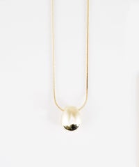 メタルビーンズスライドロングネックレス