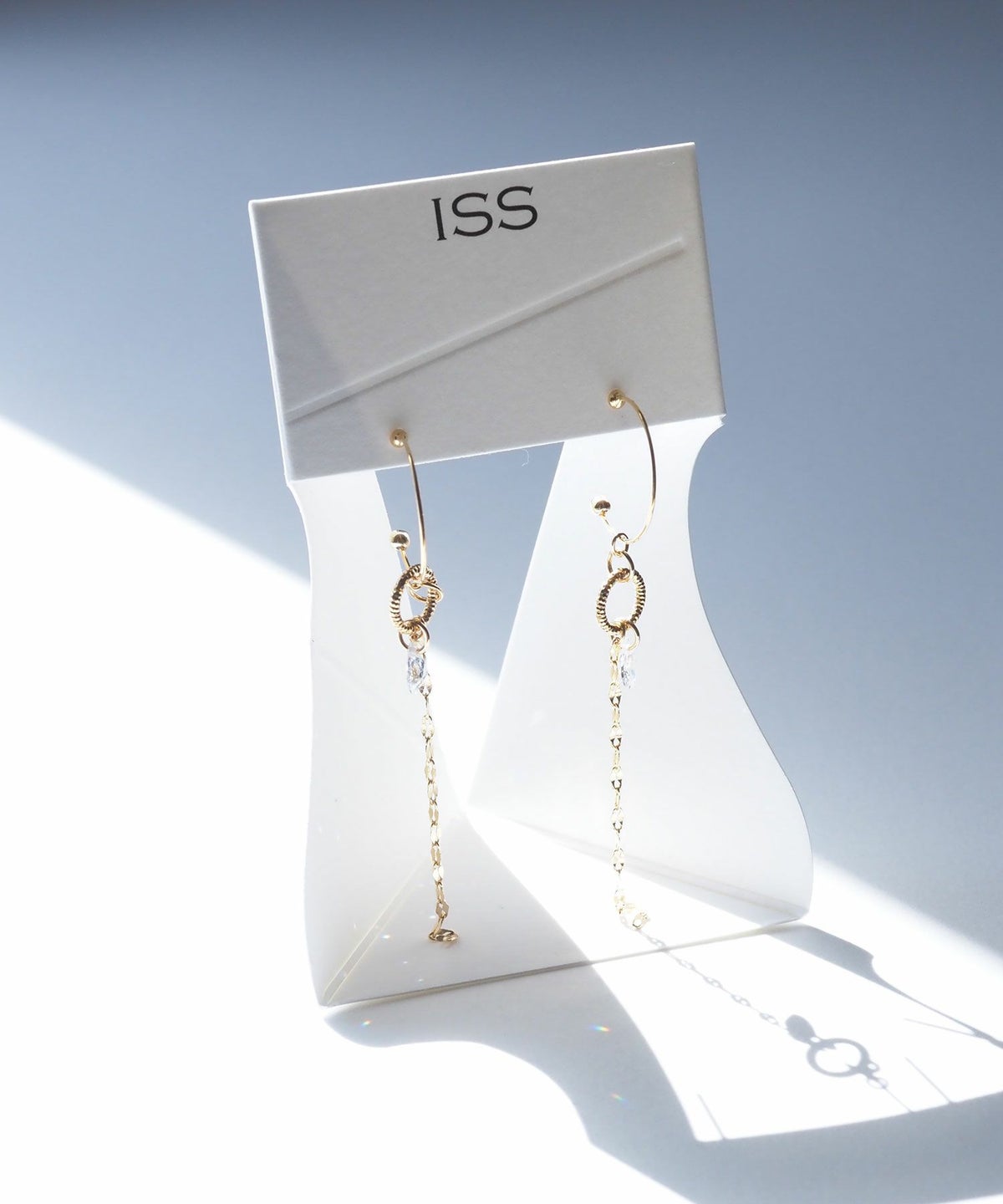 キュービックチェーンピュアチタンポストピアス