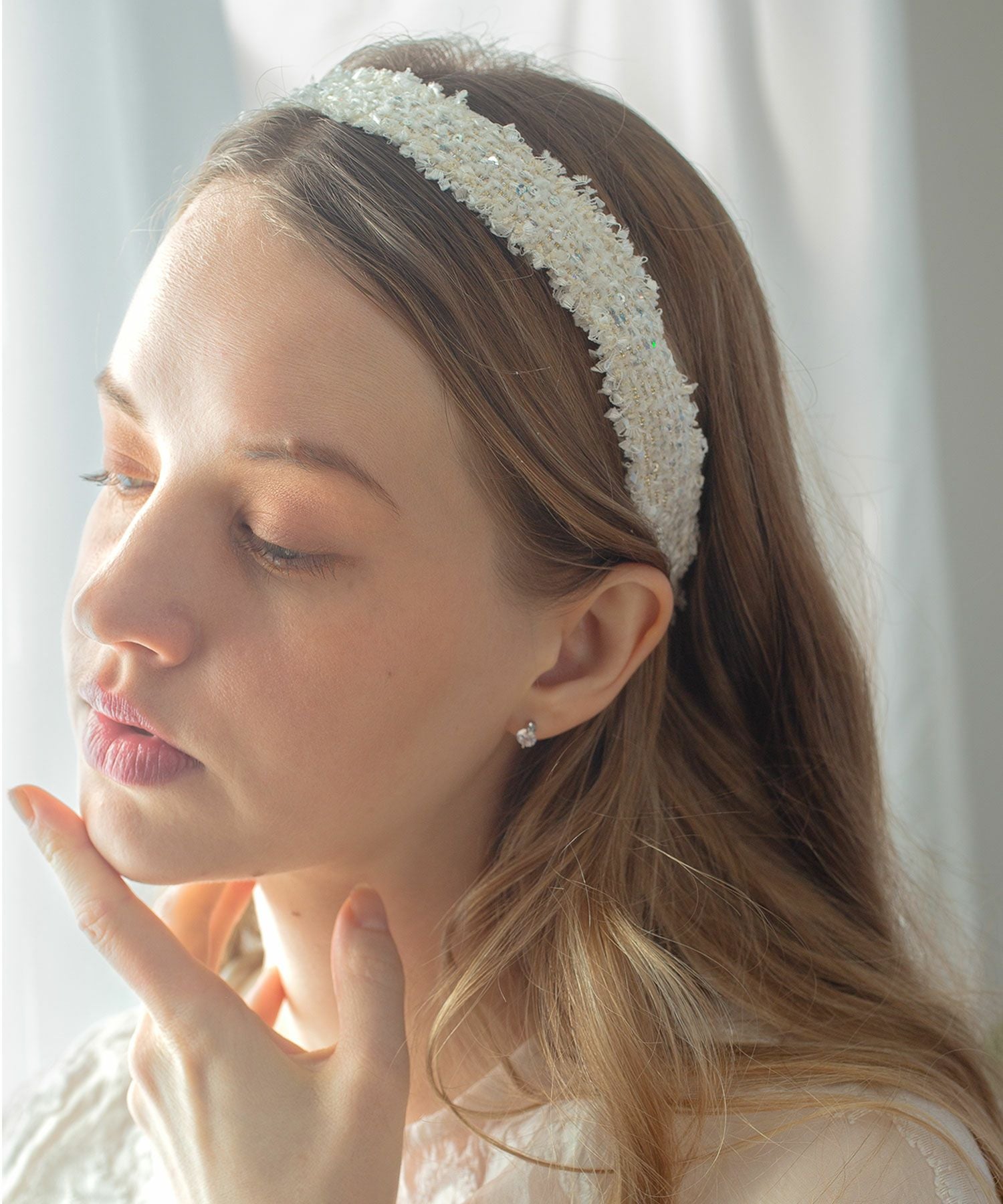 ツイードカチューシャ【Grace】