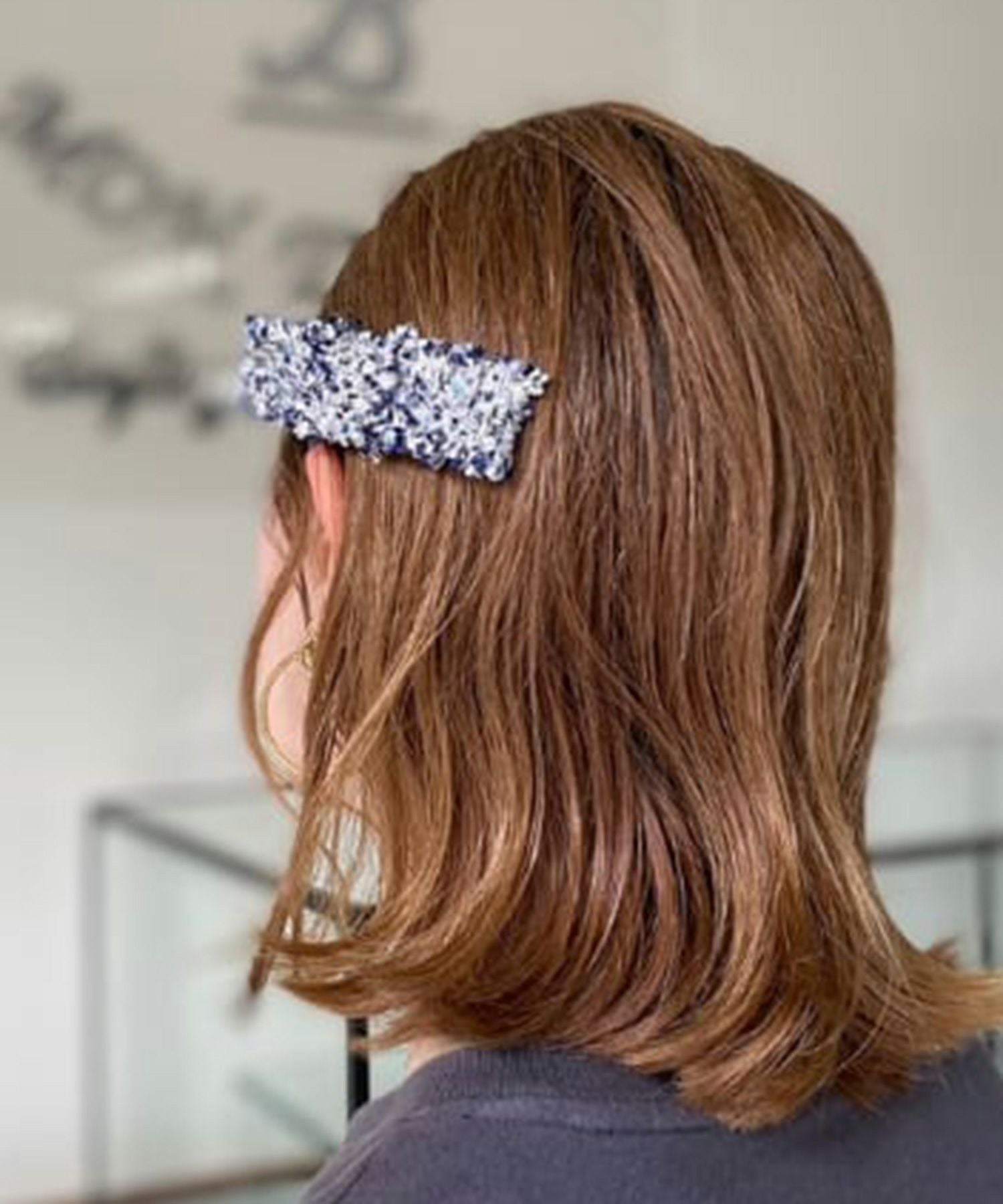 ツイードパッチンピン【Grace】