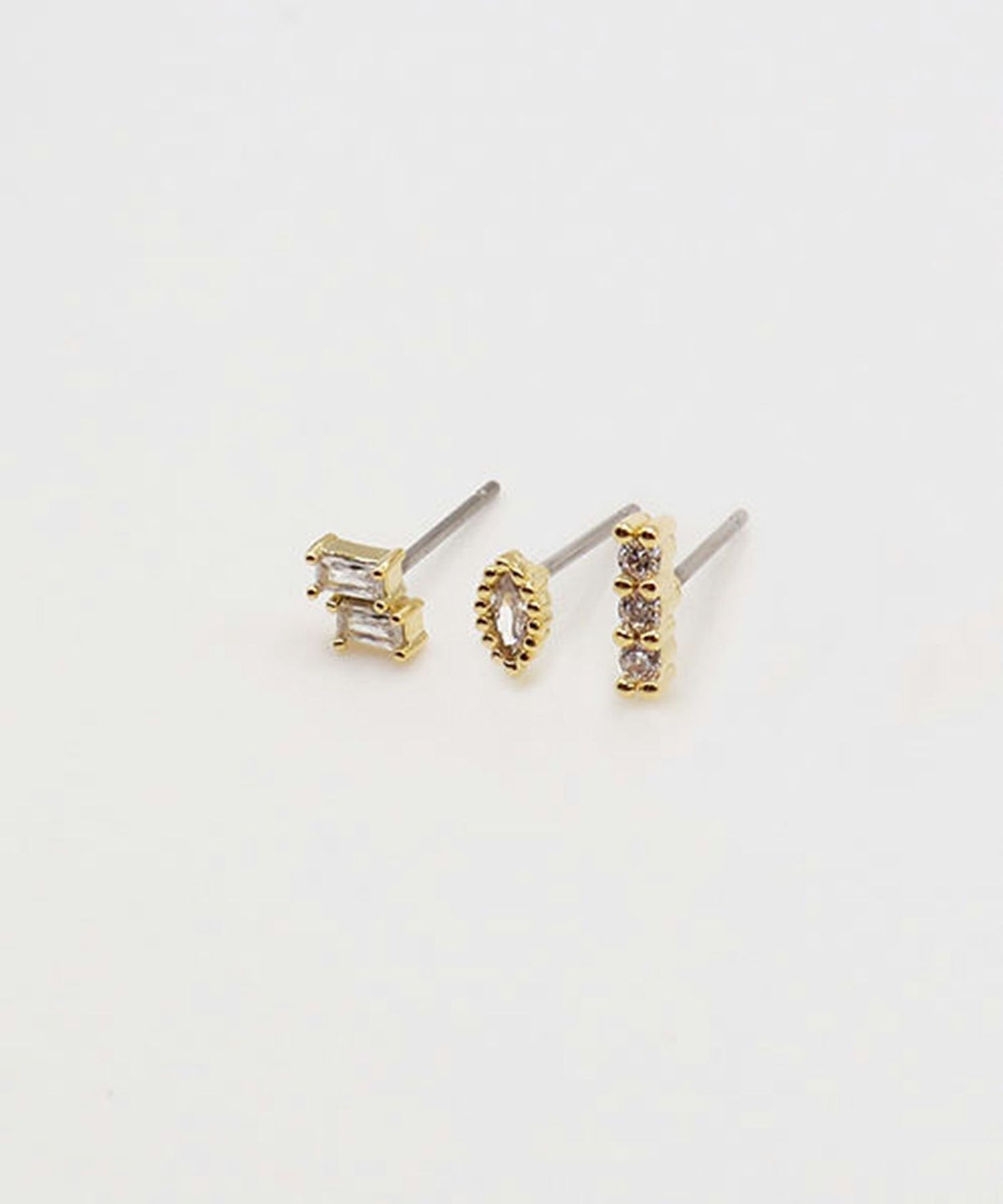 クレールビジュープチ3セットチタンポストピアス