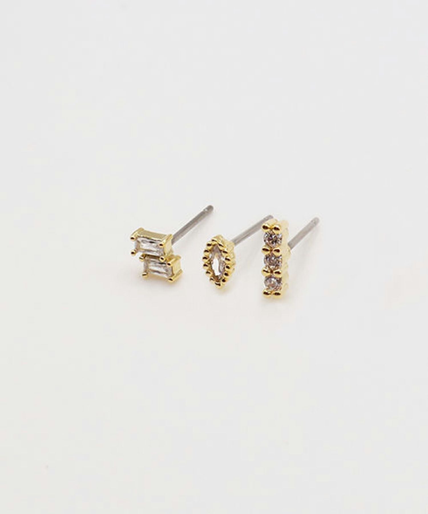 クレールビジュープチ3セットチタンポストピアス