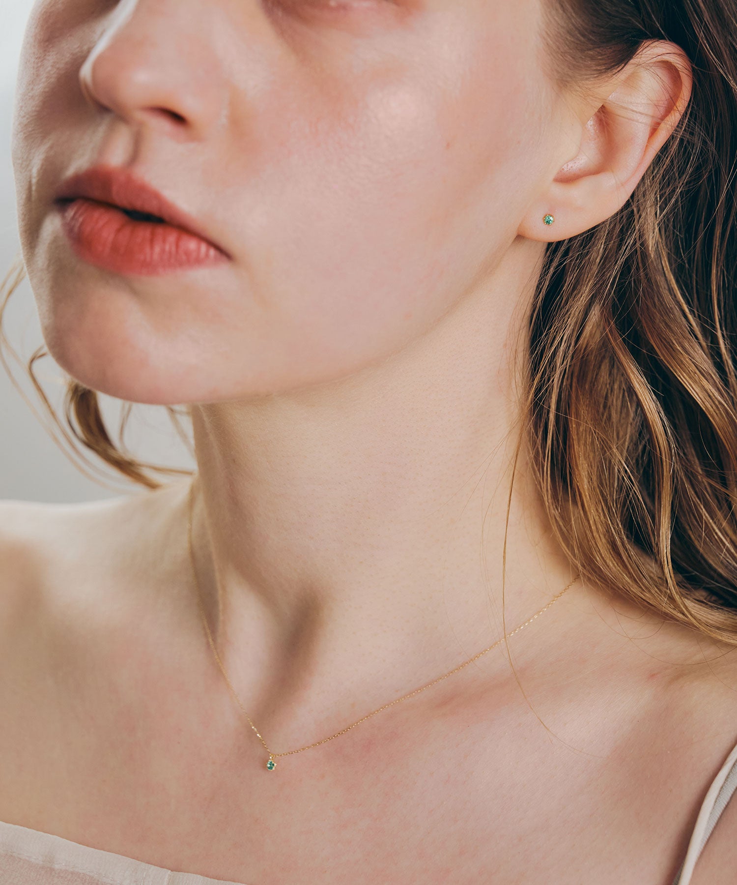 【公式】[K10]バースストーンピアス【cucia】