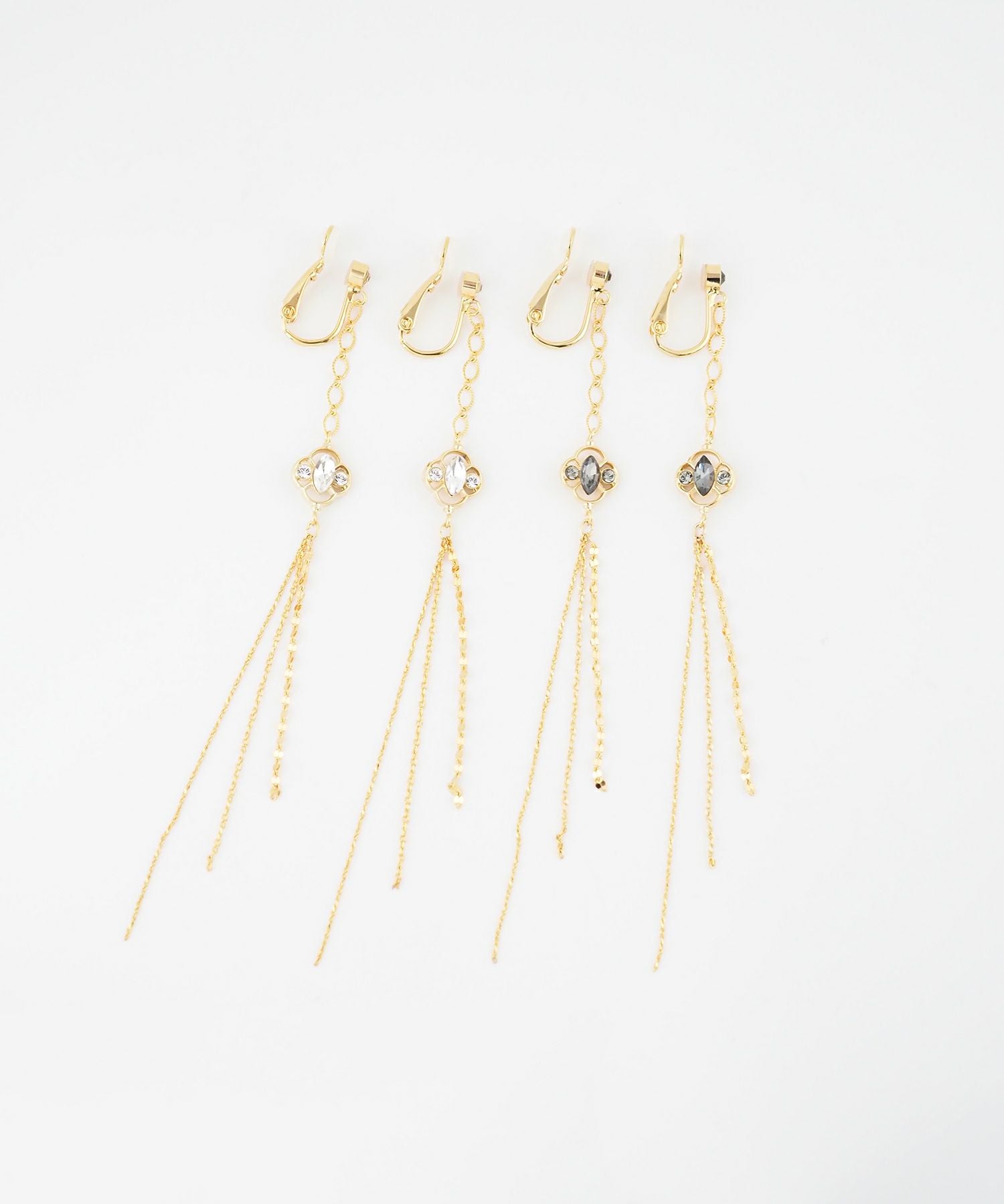 クローバーロングチェーンIMUFURETイヤリング