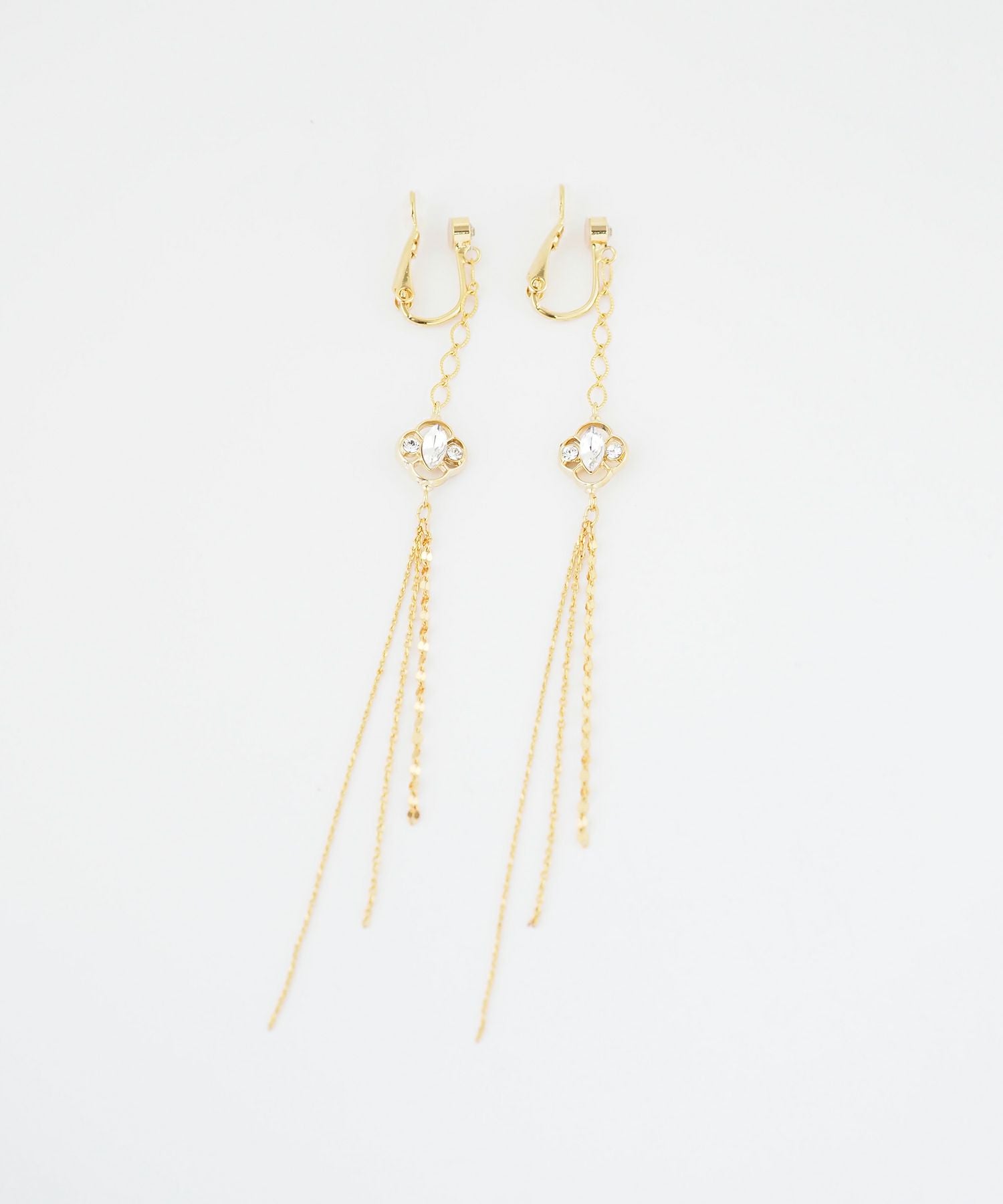 クローバーロングチェーンIMUFURETイヤリング