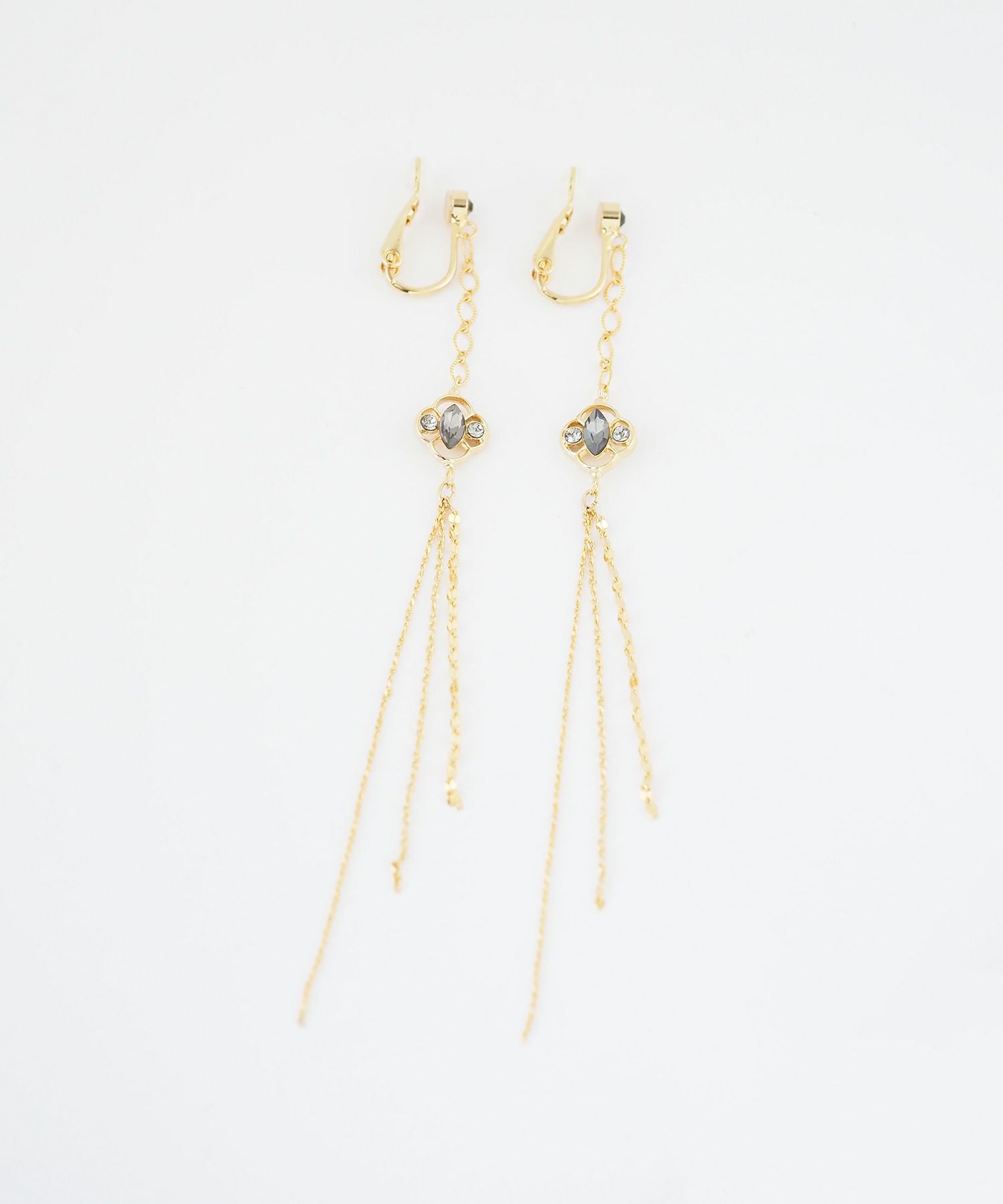 クローバーロングチェーンIMUFURETイヤリング