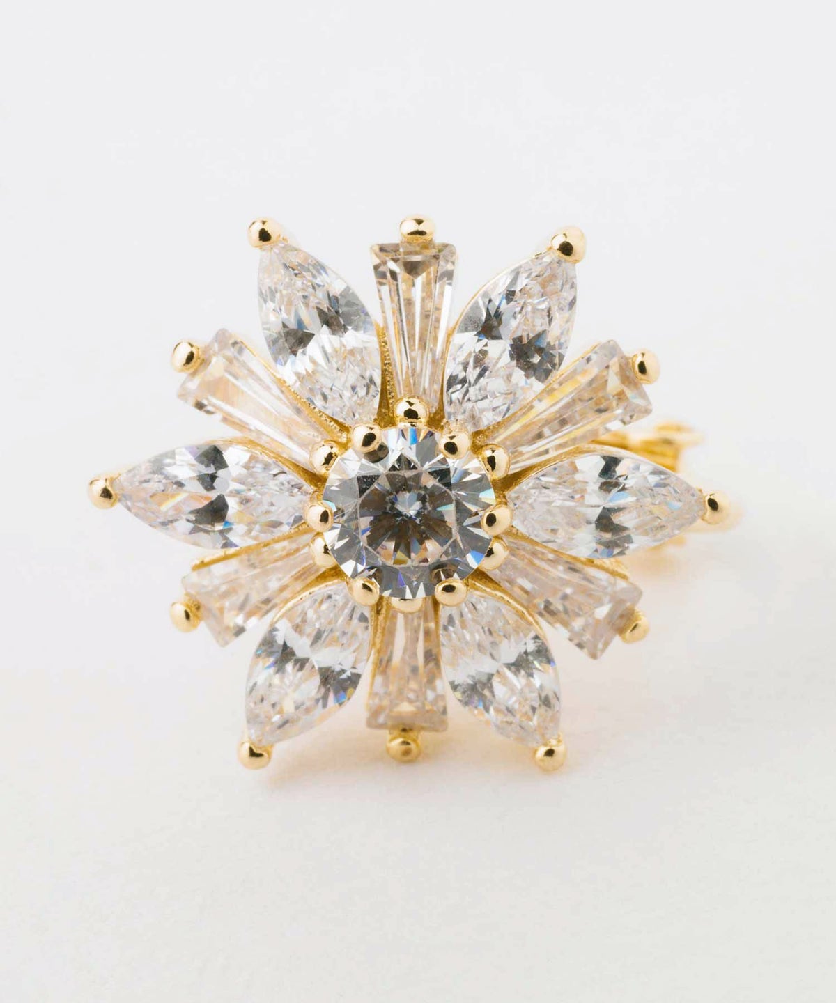 キュービックダリアフラワーイヤリング【Dahlia】