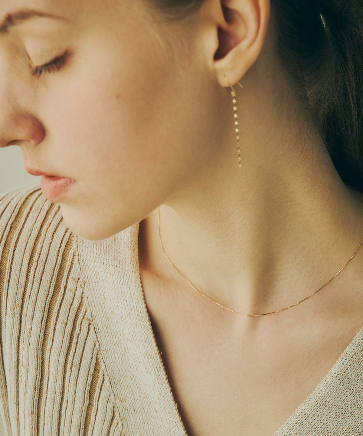 [K10]ベネチアンチェーンネックレス【cucia】