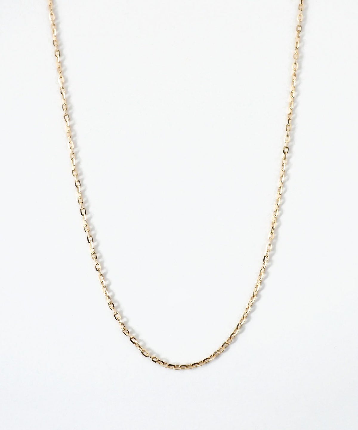 [K10]シャインカットチェーンネックレス【cucia】