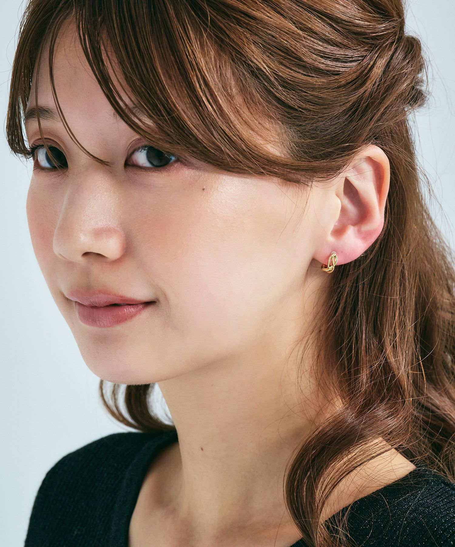 【web限定】ルミインターセクト樹脂コーティングポストピアス【Lumirise】