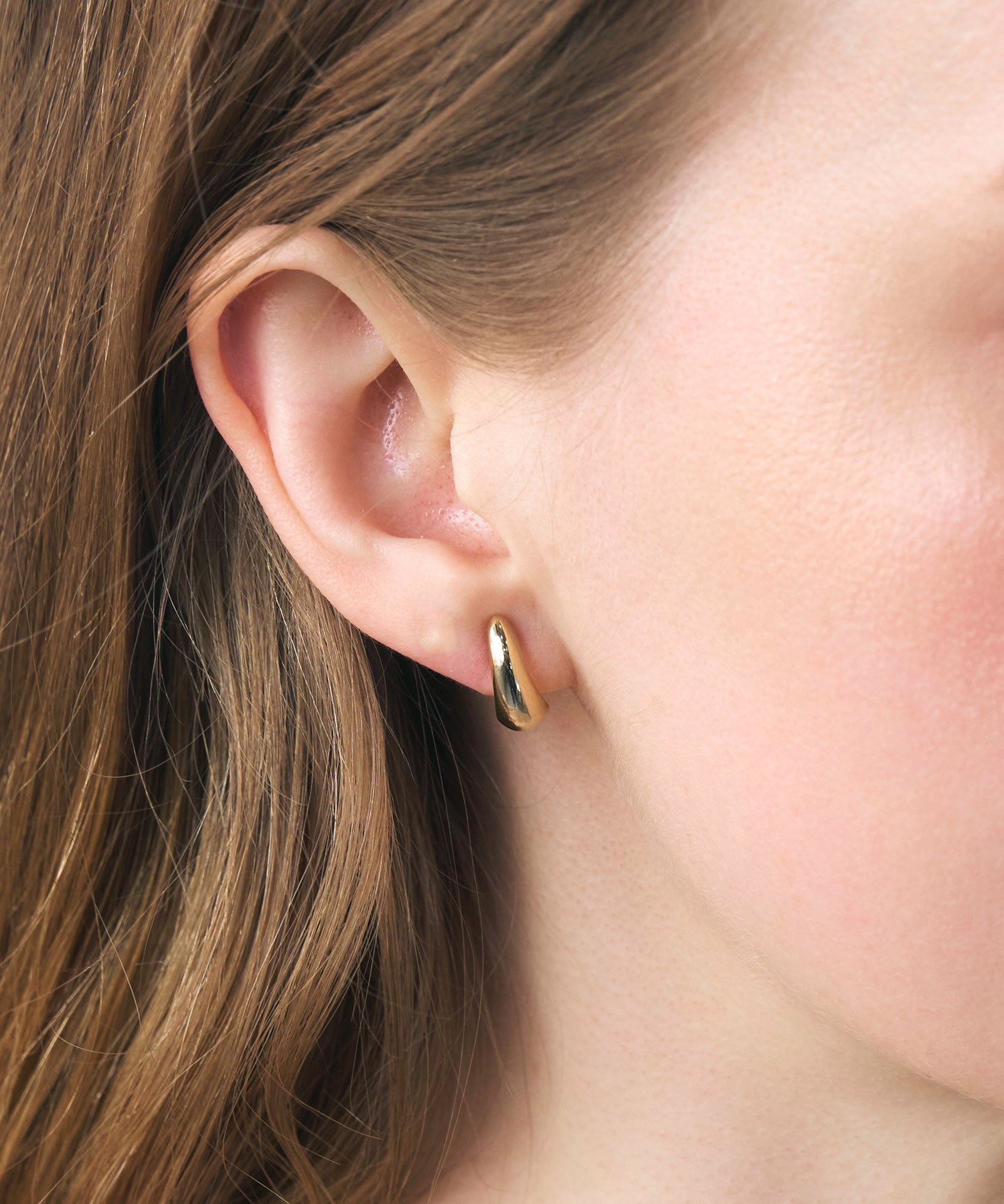 【web限定】ルミポリッシュフープクリスタルループフィットイヤリング【Lumirise】