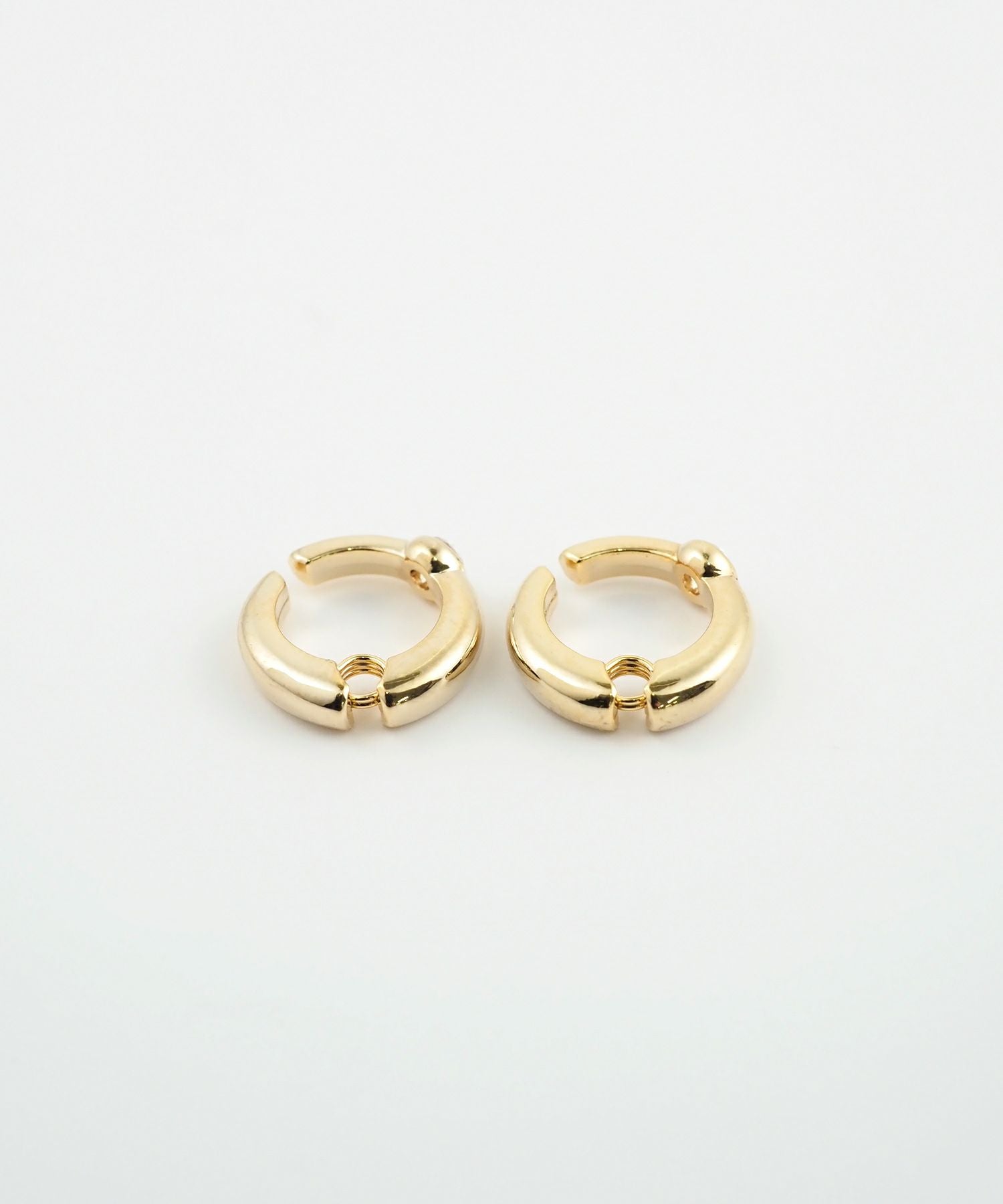 【web限定】ルミジルコニアフープクラッチイヤリング【Lumirise】