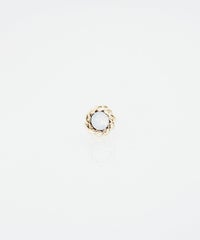 バースデーカラーストーンピュアチタンロングポストピアス