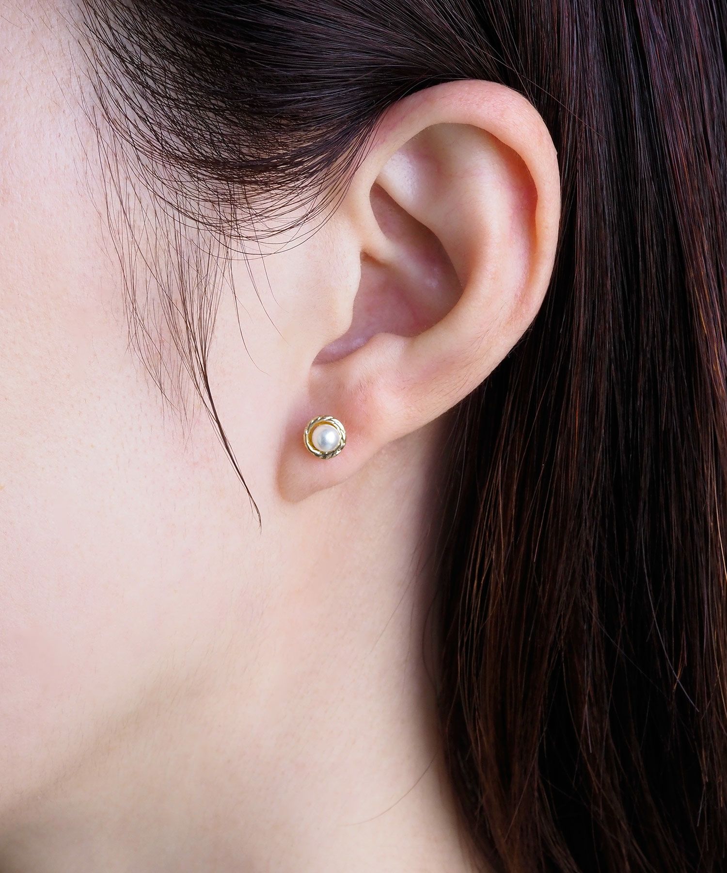 一粒プラパールピュアチタンロングポストピアス