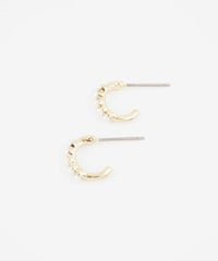 パールラインフープピュアチタンロングポストピアス