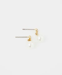 プラパールビジューピュアチタンロングポストピアス