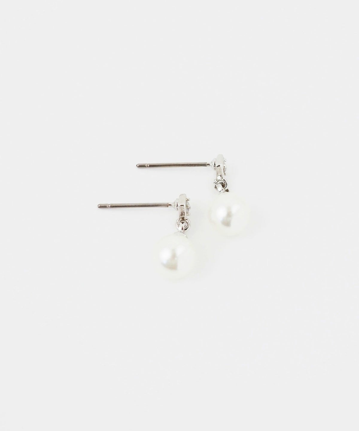 プラパールビジューピュアチタンロングポストピアス