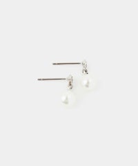 プラパールビジューピュアチタンロングポストピアス