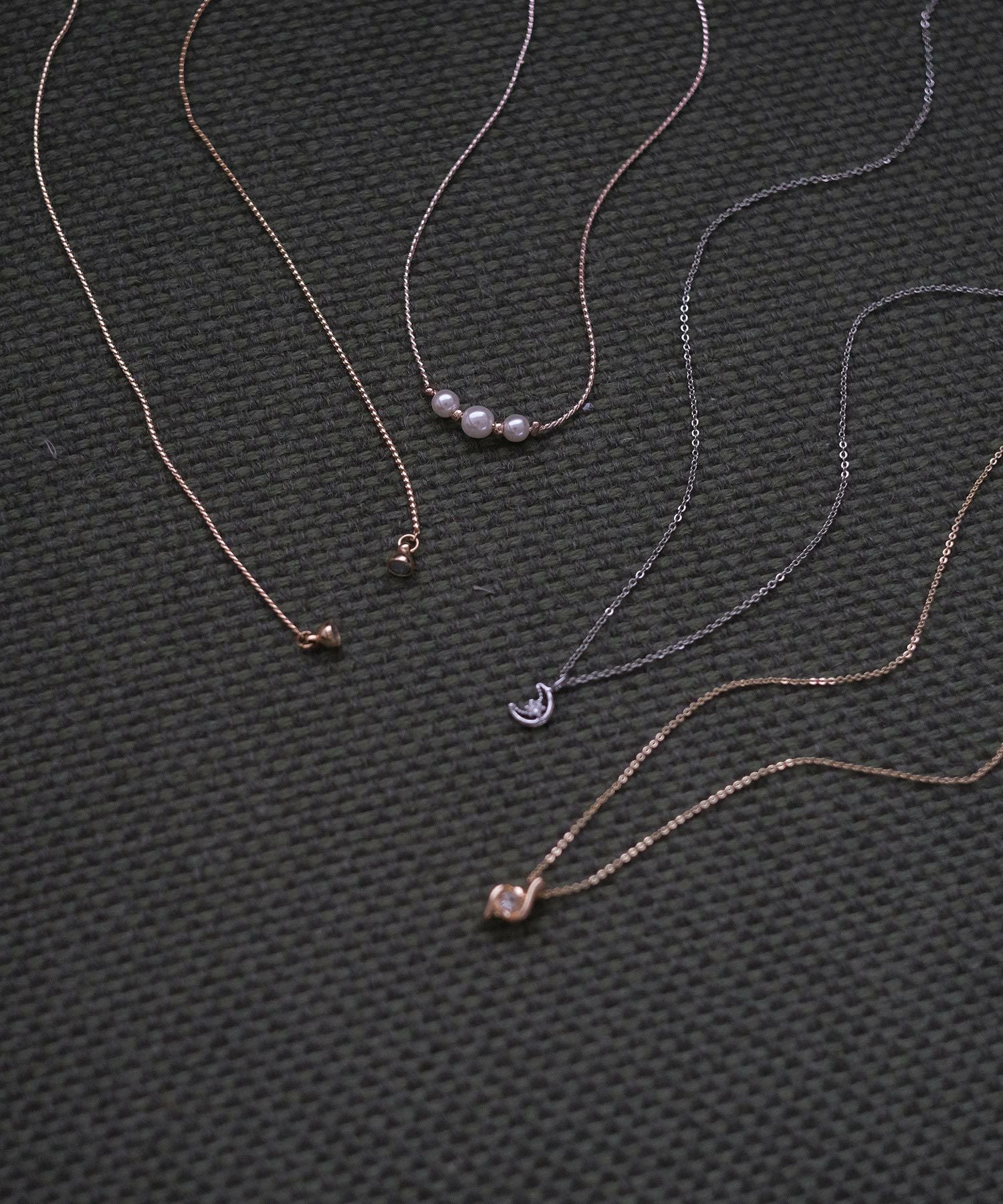 オープンハートマグネットネックレス