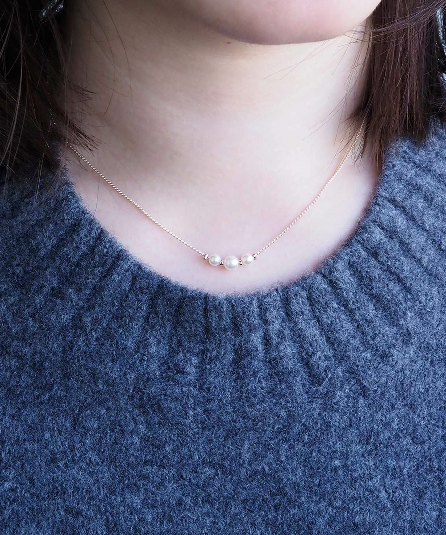 パールデザインマグネットネックレス